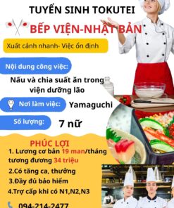 TUYỂN TOKUTEI BẾP VIỆN