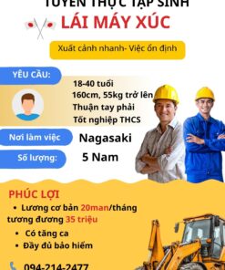 TUYỂN TTS MÁY XÚC