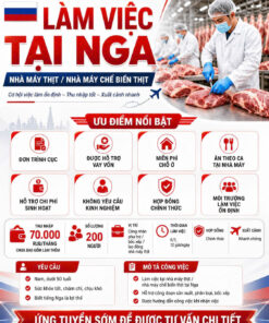 TUYỂN LAO ĐỘNG LÀM VIỆC TẠI NGA