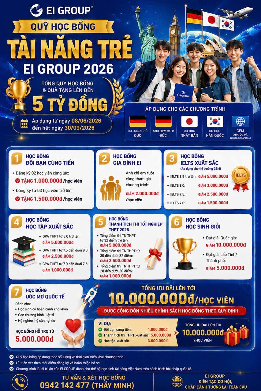 học bổng ei 1