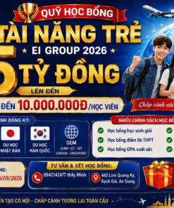 QUỸ HỌC BỔNG TÀI NĂNG TRẺ EI GROUP 2026